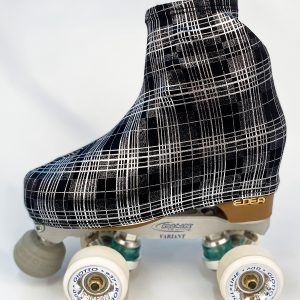 Black/Silver Checkered Skateboard Case