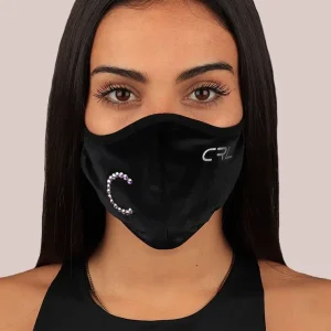 Swarovski® Custom Black Velvet Mask