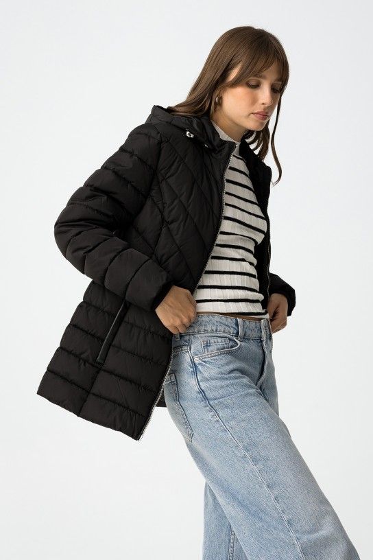 Cazadora acolchada -Tiffosi- Pennye negra - Imagen 5