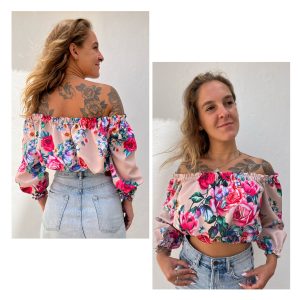 Tops Beige & Rosas.