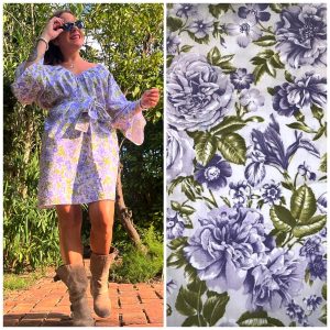Vestido Flores Moradas