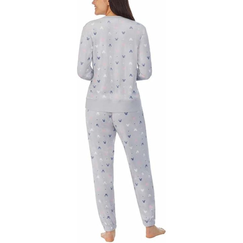 Conjunto de pijama de forro polar elástico sedoso de 2 piezas para mujer - Imagen 2
