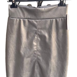 Falda tubo polipiel gris