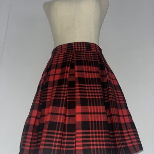 Falda de cuadros Roja
