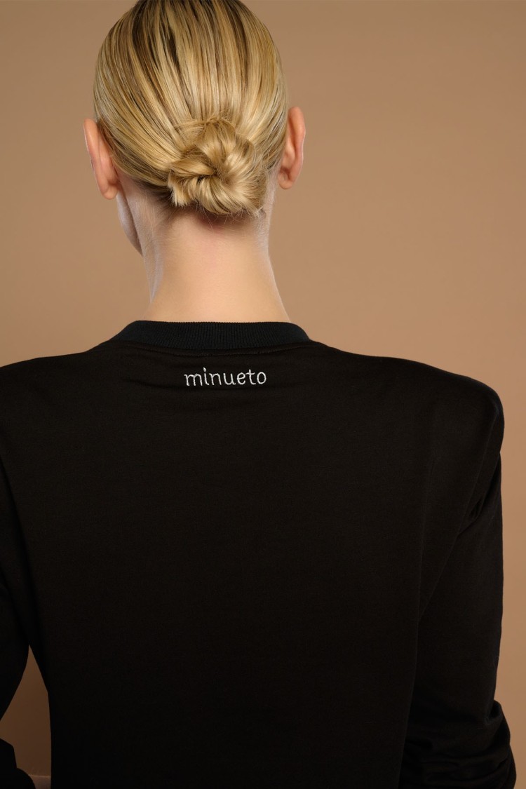 PREORDEN Sudadera negra-Minueto- Valeria sweatshirt - Imagen 3