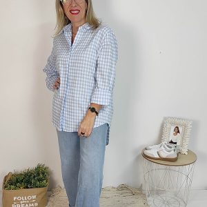 Vaquero camal ancho con vuelta doble