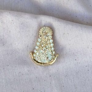 Broche silueta virgen Rocío