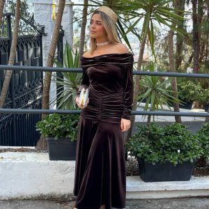 Vestido Marieth marrón