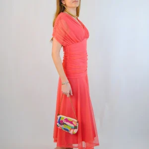 Vestido Nina coral